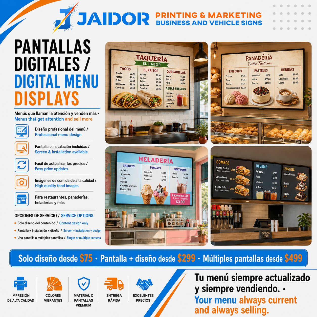 Digital Displays — Digital Menu Boards